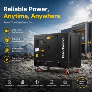 12.5Kva 10Kw Mobile Silent Diesel Generator Set 3000W 3 Phase Industrial Canopy Backup Engine Genset Electric Trailer