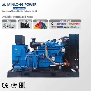 1200Kw Open Type Diesel Generator Set Water Cooled Three Phase Industrial Power Supply Genset for Construction with ATS