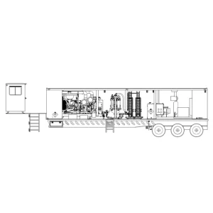 1200Nm3 Per Hour Trailer mounted Diesel Electric Engine Nitrogen Generation Unit High Purity 95% for Oilfield Gas Lift Operation