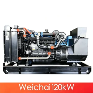 120kW 150kVA ATS Pure Copper Alternator Powered by Weichai for Hotel Open Type Diesel Generator