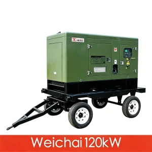 120kW 150kVA Compact Mobile Trailer Mounted Diesel Generator