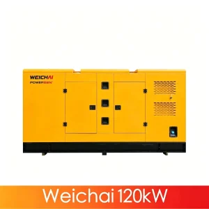 120kW 150kVA High Efficiency Fast Startup Diesel Generator for Villa Soundproof Silent Type