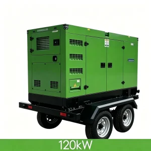 120kW 150kVA Mobile Trailer Mounted Diesel Generator