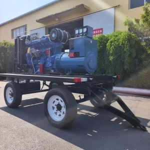 120kW 150kVA Trailer Mounted Silent Canopy Diesel Generator Set for Construction Site