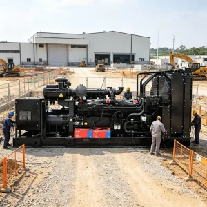 1250kVA 1000kW Cumins Diesel Generator Set Low Fuel Consumption 196g/kWh IP23 for Data Center Infras Construction Mining