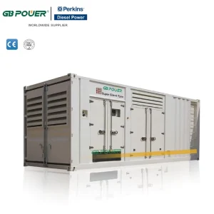 1250kVA 50Hz 1500RPM Super Soundproof Diesel Generator Container Type Genset With 4012 46TWG2A Engine And ATS Option