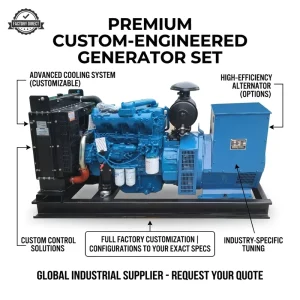 1250kva 1000kw Open or Soundproof Type Water Cooled Diesel Generator with IP22 Protection and 50 60Hz Frequency