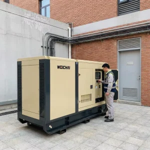 125kva 100kW Enclosure Silent Type Diesel Generator 3 Phase 400 230V 50Hz Auto Start ATS for Office Hospital ISO CE