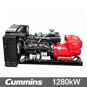 1280kW 1600kVA Water Cooled Pure Copper Industrial Open Type Diesel Generator Set