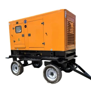 12KW 15KW 50 80KW 100KW 125KW Silent Trailer Mobile Portable Diesel Generators Three Phase Low Fuel Consumption