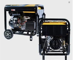12KW 15kVA Portable Diesel Generator Open Frame Electric Start Air Cooled Single Home Farm Construction Small Genset