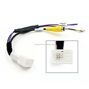 12PIN Original Car Backup Camera Rear View Conversion Cable PVC Male Female Connector Retains Original Camera
