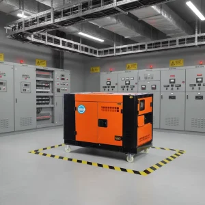 12kW Silent Diesel Generator 220V 380V 60Hz Air Cooled 4 Stroke Direct Injection Electric Start ATS Auto Restart Outdoor