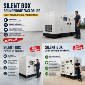 130KVA Silent Diesel Generator with Weichai Engine 50/60Hz Industrial Backup Power for Multi-Scene Emergency Use