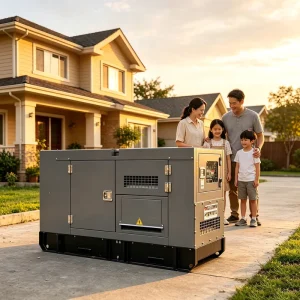 13kw 15kva 1 Phase ATS Silent Type Remote Control Low Noise IP23 Rating Water Cooled Diesel Generator Africa