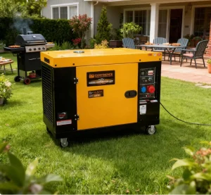 15000ES 12kW Silent Diesel Generator 3 Phase 100%Copper Alternator 127V 50/60Hz ATS Ready for Family Outdoor Use
