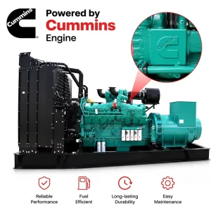 1500kVA Open Frame Diesel Generator Set Backup Power Generator for Factory Use