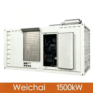 1500kW 1875kVA 24/7 Backup Power Soundproof Silent Type Industrial Diesel Generator Set