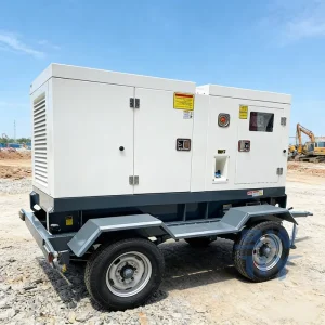 150KW 180KVA Mobile Diesel Generator Set Soundproof Trailer Mounted Generator for Outdoor Job Site