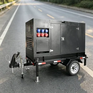 150kVA 120kW Weichai Trailer Mounted Diesel Generator Set Mobile Power Station 6-Cylinder for Rental Construction Site Work