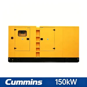 150kW 187kVA Water Cooled Pure Copper for Small Business Soundproof Silent Type Diesel Generator Set