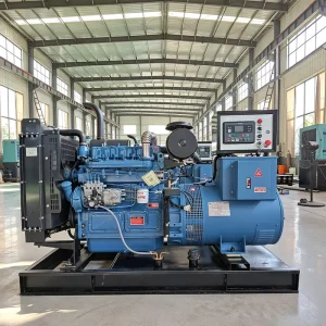 150kW to 1200kW Open Frame Diesel Generator Set Providing Power Support for Municipal Building Projects