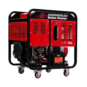 15KW 16KW Two Cylinder Air cooled Diesel Generator for Temporary Stalls Electric Start 2V95F Diesel Engine 12V 36AH Battery