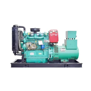 15KW Silent Type Diesel Generator Set Open Frame 50/60Hz 12V DC Electric Start Water Cooled 1800 RPM