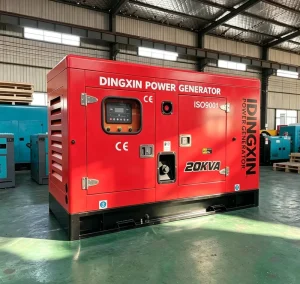 15kVA 16kw 20kva Portable Diesel Generator 3-Phase 60Hz with Wheel Kit Quiet Canopy Industrial Genset for Construction Site
