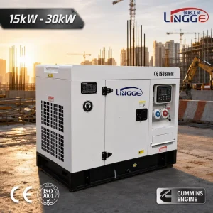 15kW 20kW 25kW 30kW Portable Super Silent Diesel Generator Set with ATS Standby 3 Phase 50/60Hz Genset for Construction Site