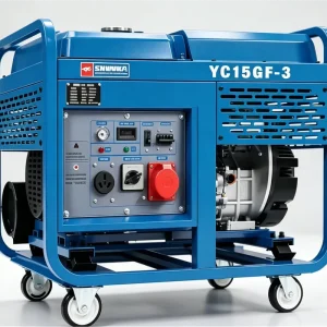 15kW Diesel Generator Single Three Phase 16kW Max Power Air Cooled Twin Cylinder Electric Start Open Frame 230V 1800 RPM 50/60Hz