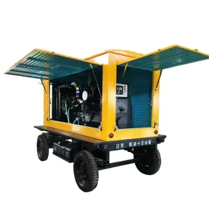 160KW 200KVA Power Mobile Trailer Generadores Electrics Diesel Silent Generator Set for Home Use