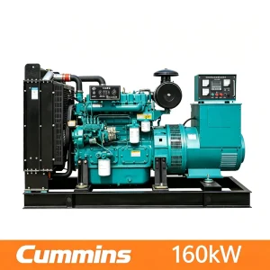 160kW 200kVA High Efficiency Fast Startup Specifically for Villa Industrial Open Type Powered by Cummins Diesel Generator Set