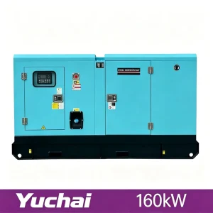 160kW 200kVA Silent Type 100% Copper Brushless Yuchai Diesel Generator Set 3 Phase Water Cooled Electric Start for Data Center