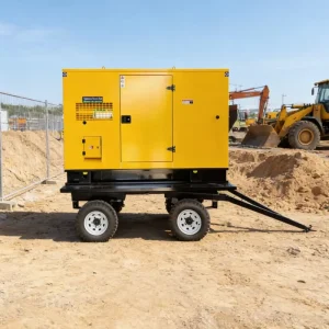 16KW Trailer Mounted Silent Diesel Generator Set Mobile Emergency Power for Construction Sites and Outdoor Events