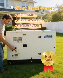 16kW20kva 20kw 26.3kw 52kw 60kw Perkinns 1 3 Phase 50hz60hz Silent Diesel Generator Set with ATS Remote Start for Home Backup