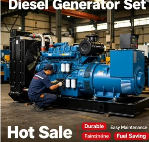 180kVA 144kW Silent Type Open Frame 50/60Hz Stable Output Diesel Generator Set Factory