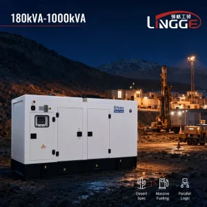 180kVA to 1000kVA Perkins Silent Diesel Generator Heavy Duty Camp