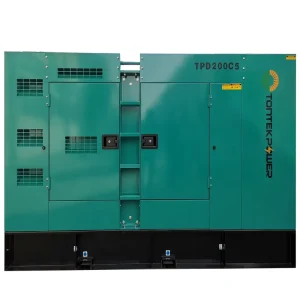 180kW 1800 RPM Silent Diesel Generator Set Single Phase 225kVA Ultra Silent Commercial Use Remote Control Generator Set 200A