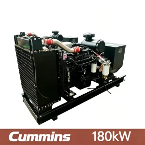 180kW 225kVA Low Noise for School Industrial Open Type Diesel Generator Set