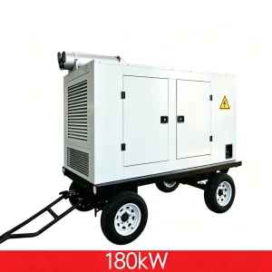 180kW225kVA Powered by SDEC Automatic Startup Control Shopping Mall Backup Mobile Trailer Mounted Diesel Generator Generador
