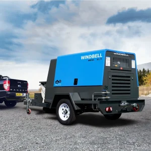 185 Cfm Portable Diesel Screw Air Compressor For Mining