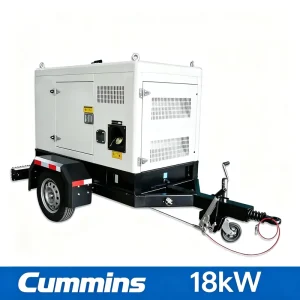 18kW 22kVA Compact Trailer Type Cummins Diesel Generator Set for Shop Mobile Use