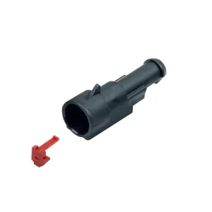 1Pin male Waterproof Wiring Harness Automotive Housing Connector (282103 1) Plastic Auto Connector PA66 SI Grey