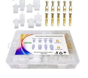 2 3 4 6 Pin Connection Terminal Connectors 380PCS 40 Sets for Automobiles and Motorcycles 2.8mm