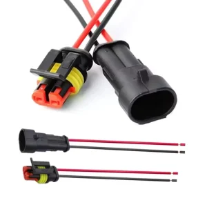 2 Pin Way Electrical Wire Connector 18AWG Male Female Plug Socket Quick Disconnect Wire Connectors for Car Truck
