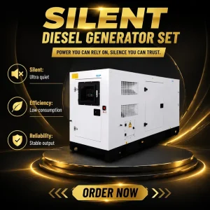 20-40kVA Silent Type Diesel Generator Water Cooled 12V 24V DC Electric Start Remote Control Industrial Commercial Hospital Use