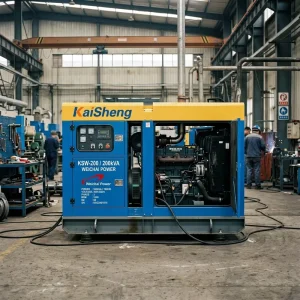 200kVA 160kW Three Phase Water Cooled Diesel Generator Auto Start Industrial Commercial Backup Power