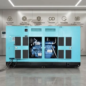 200kVA 250kVA Silent Diesel Generator Soundproof Standby Generator 300 Kva ATS For Industrial Use