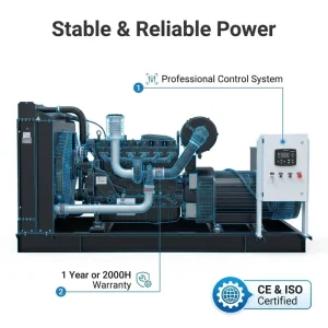 200kVA Weichai Diesel Generator Open Type 160kW Industrial Standby with ATS 50/60Hz and Economic Fuel Consumption